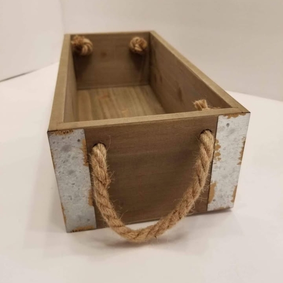 Rustic Wooden Kitchen Storage Box - Picture 5 of 12